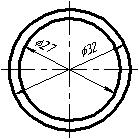 Чертеж профиля Труба d=32х2,5